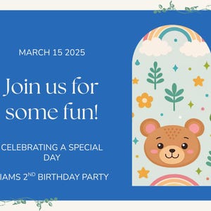 Baby Birthday Invitation template