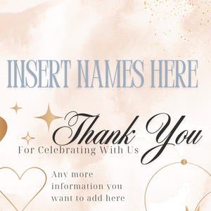 Party or Celebration Thank you template