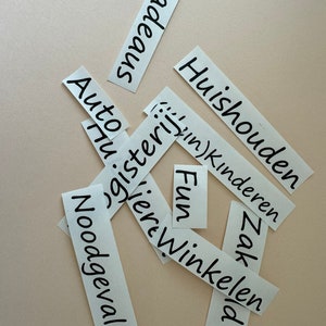 Stickers voor envelop/zipper cashstuffing