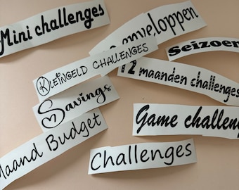 Stickers for Cashstuffing binders