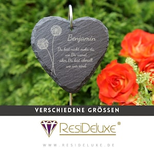 Schieferstecker Andenken Schiefer Herz Trauergeschenk Grabschmuck Grabstecker Grabkreuz Kreuz Hunde Katzen Gravur Grabdekoration Beerdigung