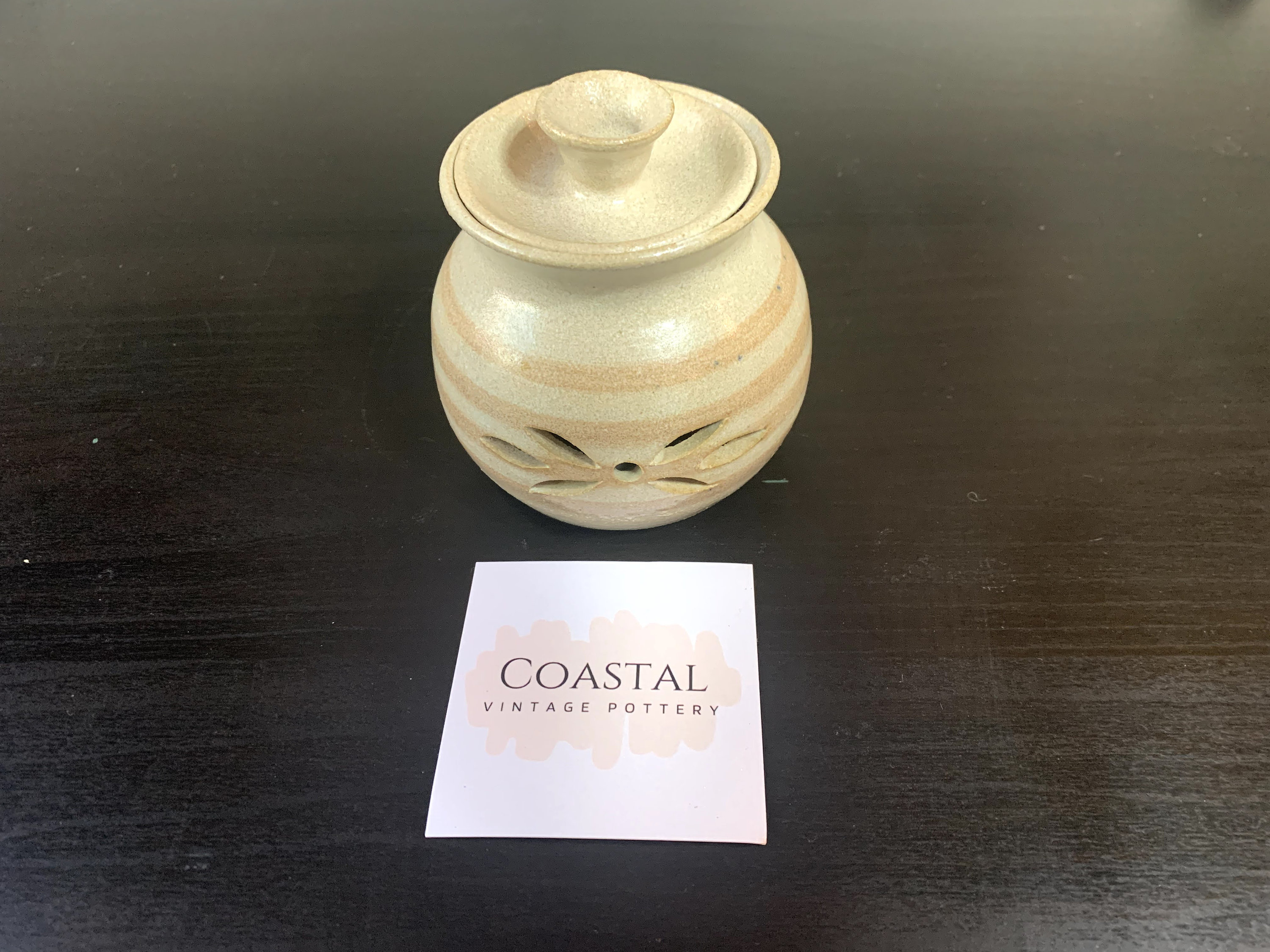 Vintage pottery garlic keeper Etsy