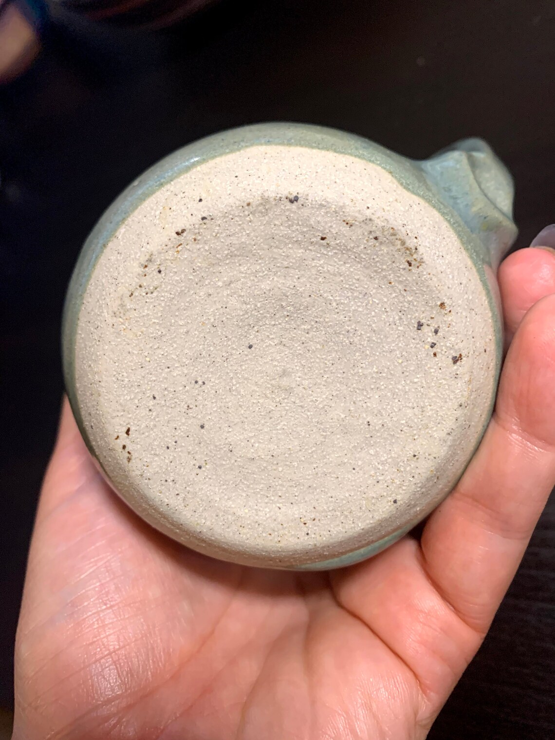 Signed Burns pottery blue cream and sugar set Salt Spring Etsy