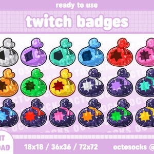 18 Twitch Bit Badges | ACNH | Bell Bags | Ready To Use