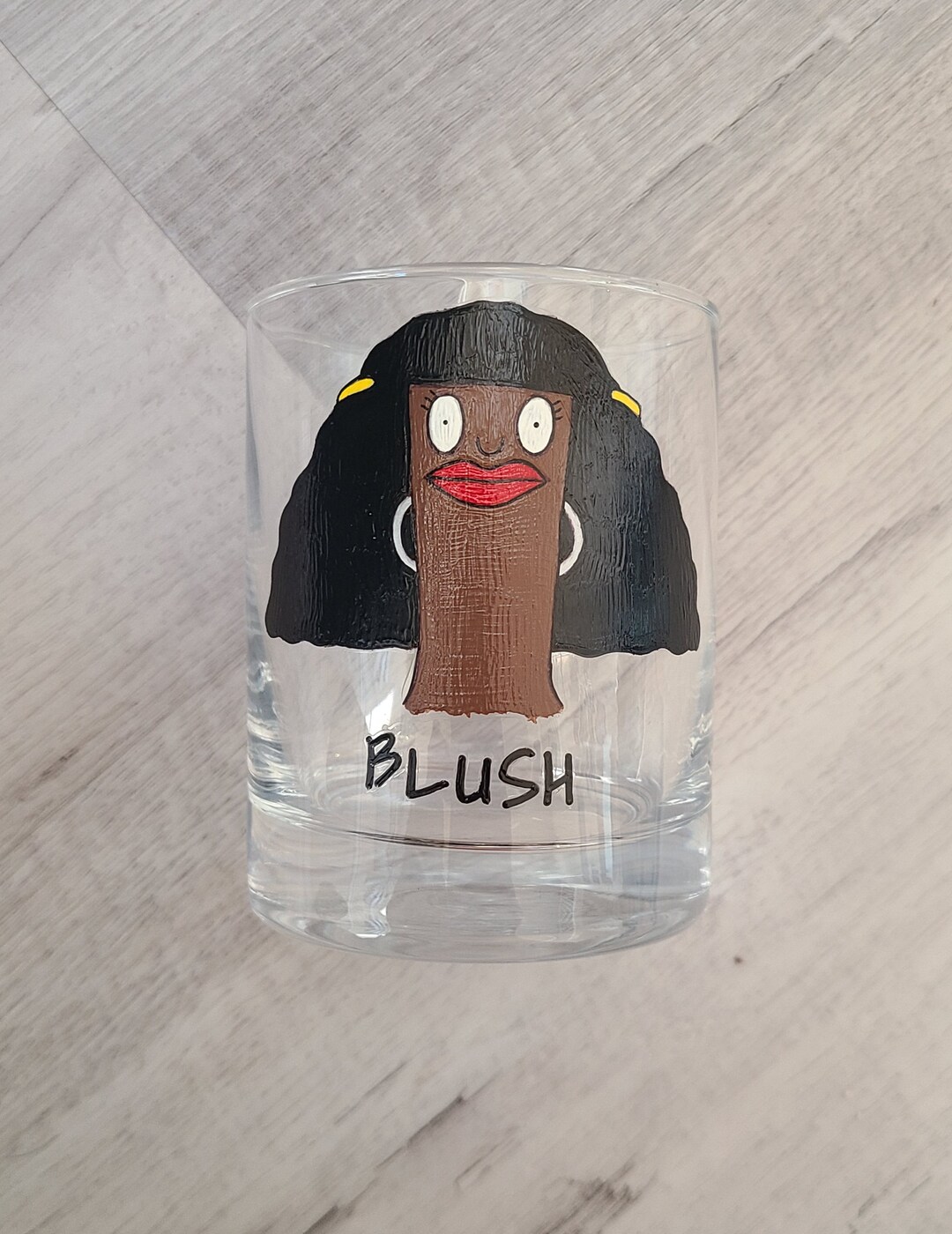 Bob's Burgers Marshmallow blush Hand Painted Etsy
