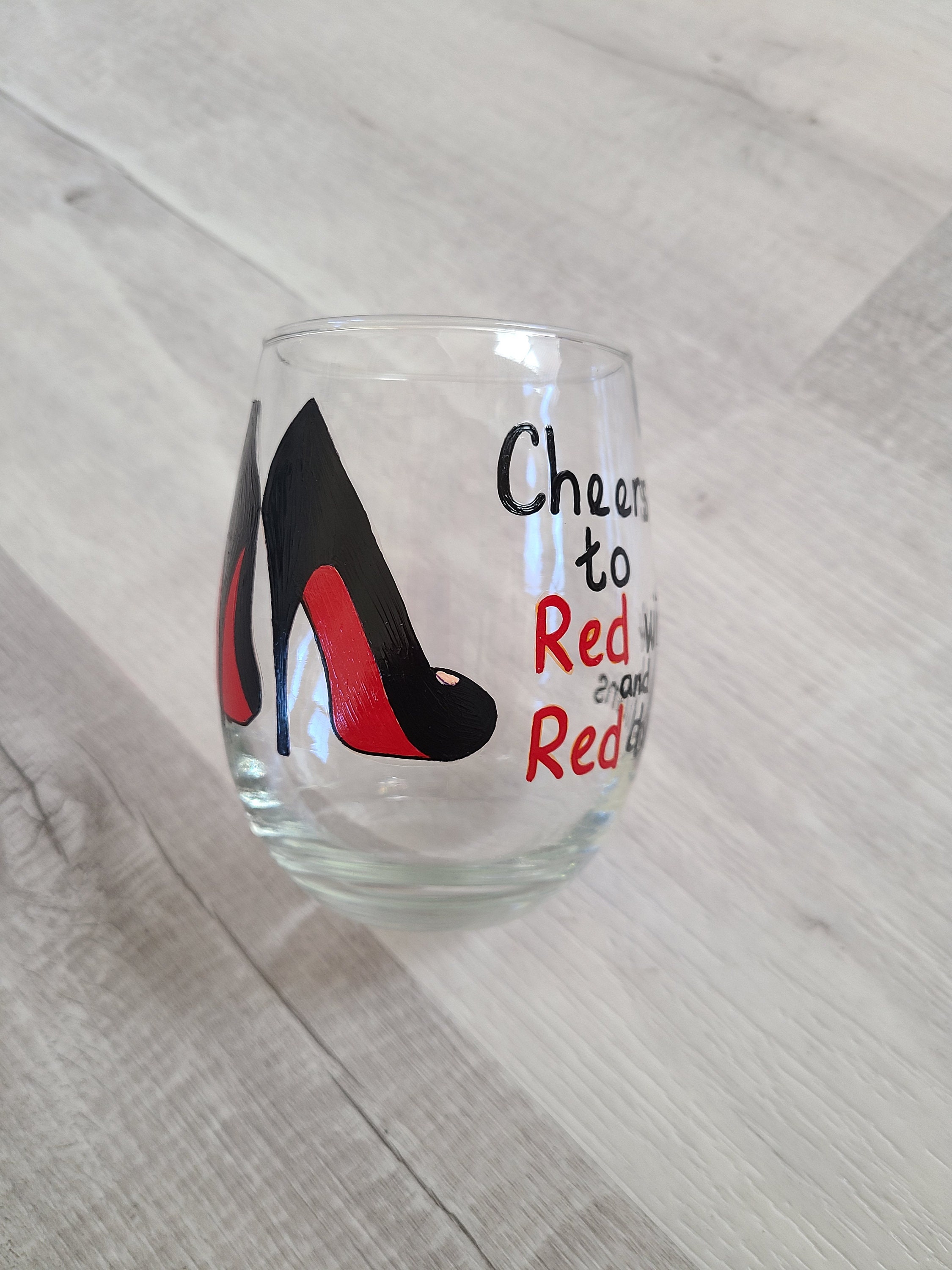 Custom LV monogram Wine Glass Cups