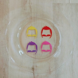 Hand Painted Bob&#39;s Burgers Dinner Plate. Andy Warhol Style Pop Art Bob Belcher Silhouette. FREE GIFT INCLUDED!!