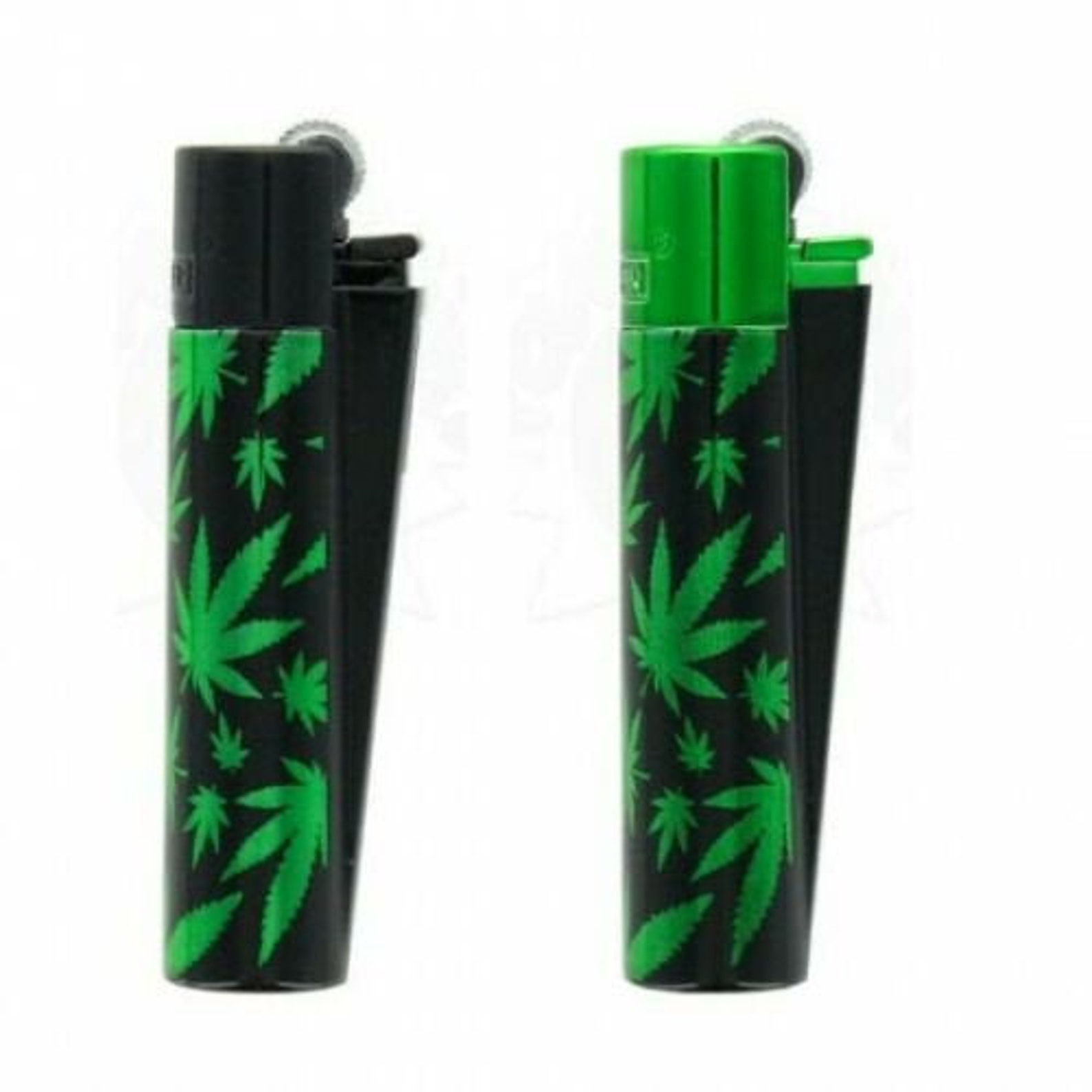 Full Size CLIPPER Flint Lighter Refillable Metal Bright Green Etsy