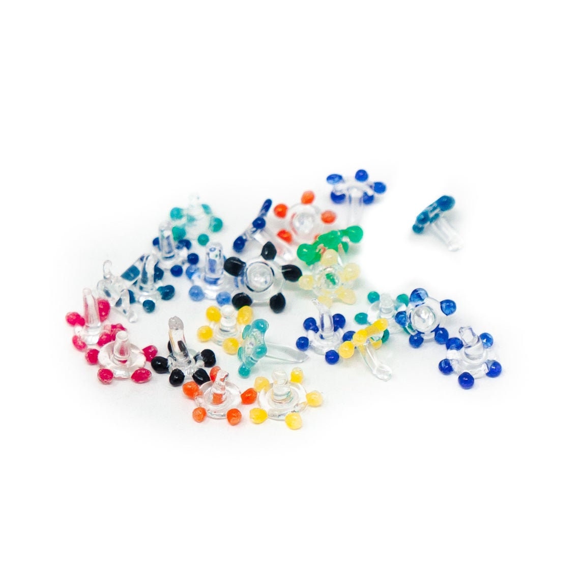 200 Pieces Daisy Style Glass Pipe Screens Assorted Color Etsy