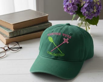 Green \'DEFY GRAVITY\' Embroidered Cap… (1) Pink…(4) Hats Total $60 Defy Gravity Embroidered Baseball Hat - Wicked Musical  main image 3