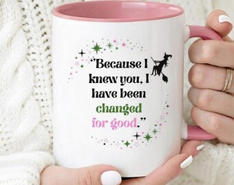 Coquette Bow Wicked Change For Good Mug, Defy Gravity Mug, Wizard Movie Fan Mug, Wicked Musical Fan Gift, Wicked Merch, Christmas Gifts