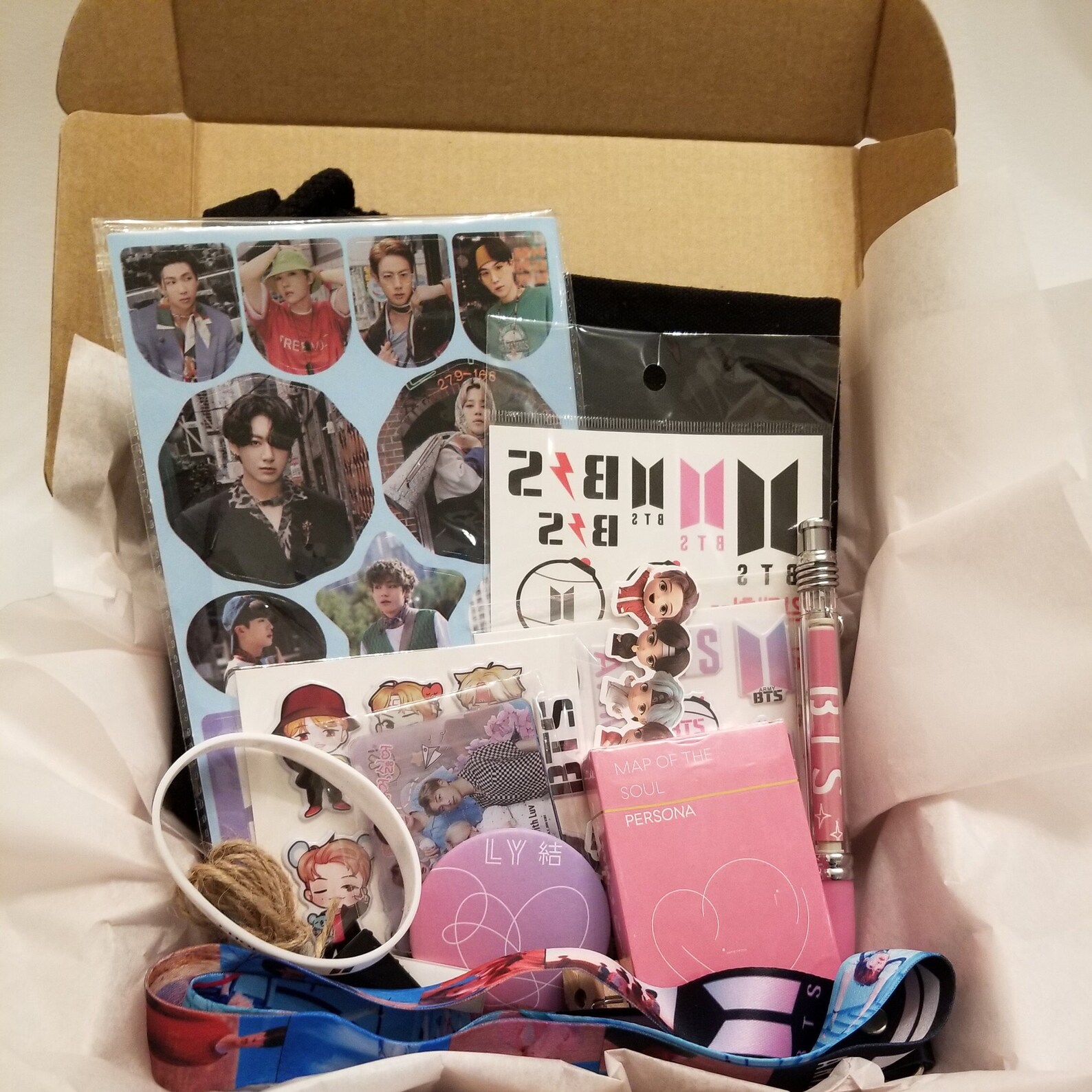 BTS Mystery Box Kpop Mystery Box Gift Box Includes Random Etsy