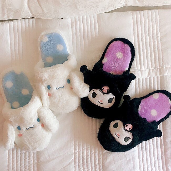 Japanese cartoon design cinnamoroll dog Kuromi anime design soft slip…