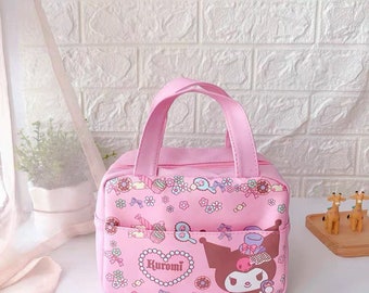 Details about   My melody pink shoulder bag Water bottle bag handbag storage bag cartoon gift 