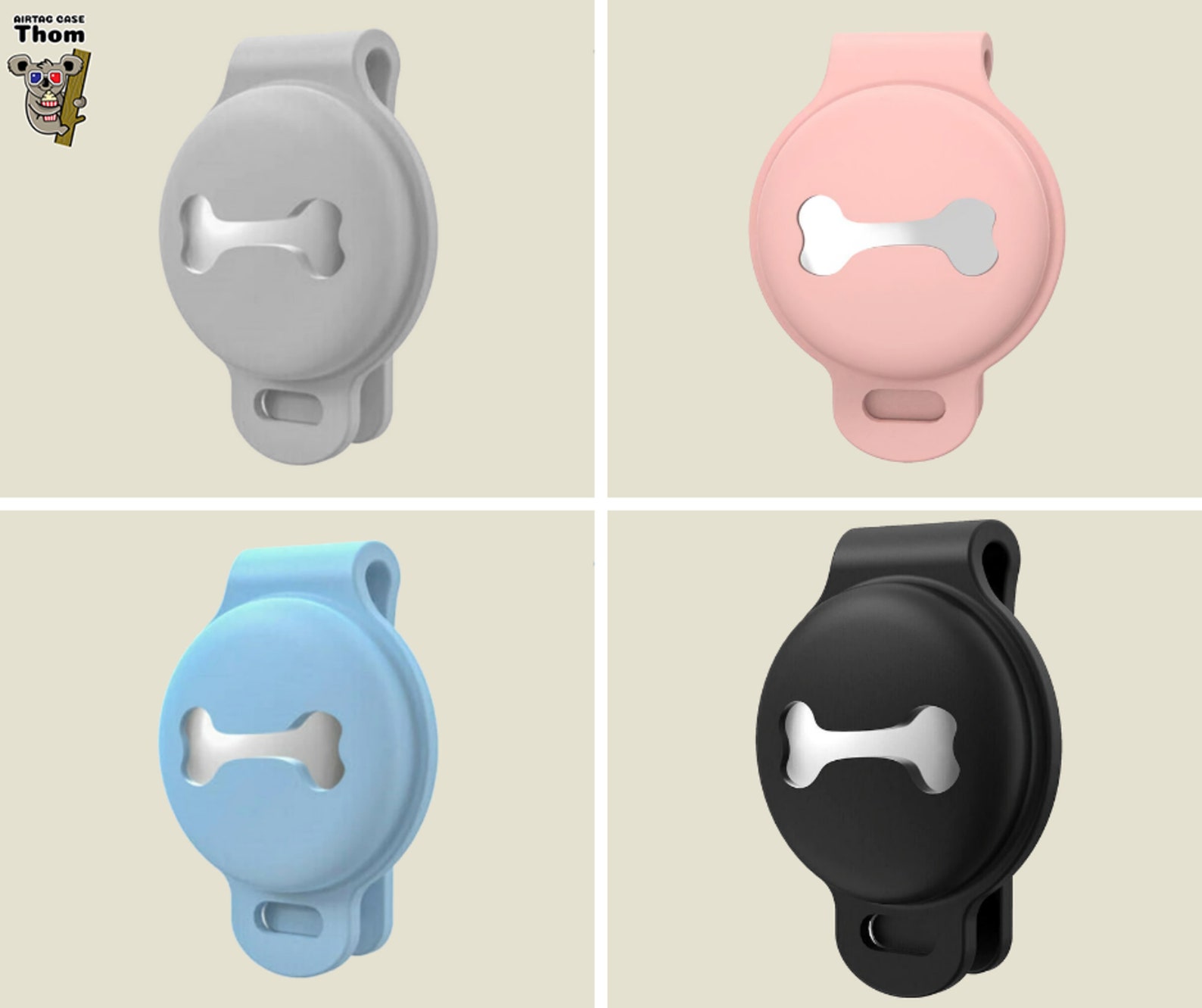 AirTag Dog Collar Air Tag Case for Pet Pet Tracker Tag Etsy