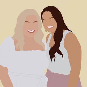 ZWEI PERSONEN Digitale Illustration | Digitales Portrait