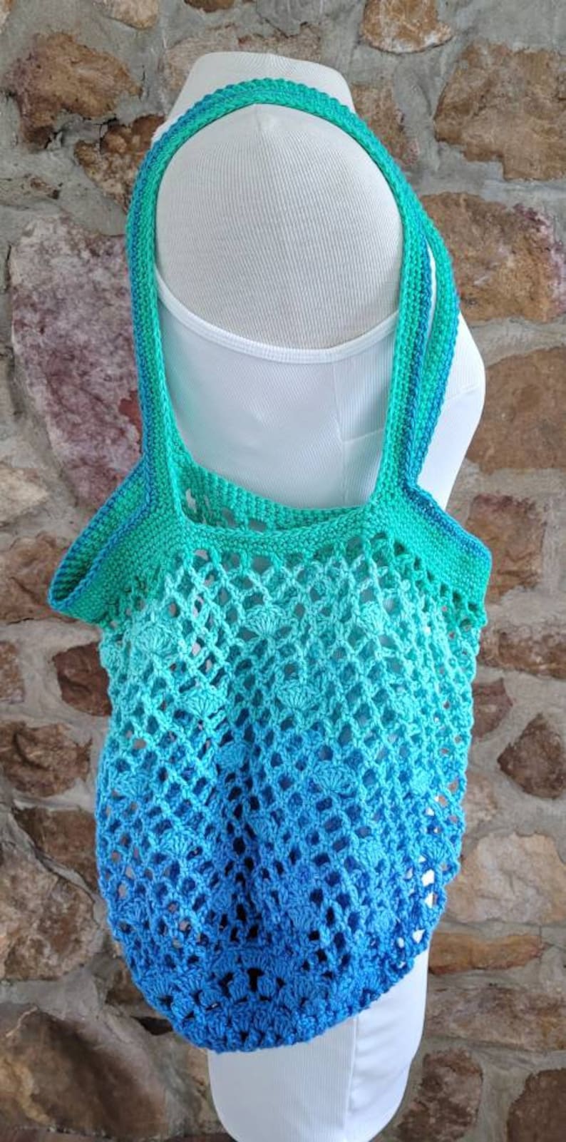 CROCHET PATTERN Seashell Market Bag Beach Tote Pool Bag Etsy