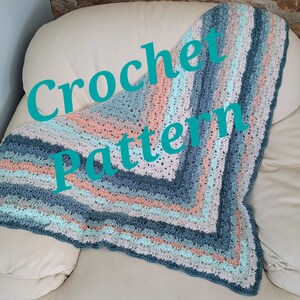 CROCHET PATTERN, Handheld Fans Top Down Shawl, Spring Accessory, Top Down Triangle Wrap, written instructions, instant digital download PDF
