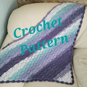 CROCHET PATTERN, Handheld Fans Shawl, Spring Accessory, Bottom Up Triangle Wrap, written instructions, instant digital download PDF