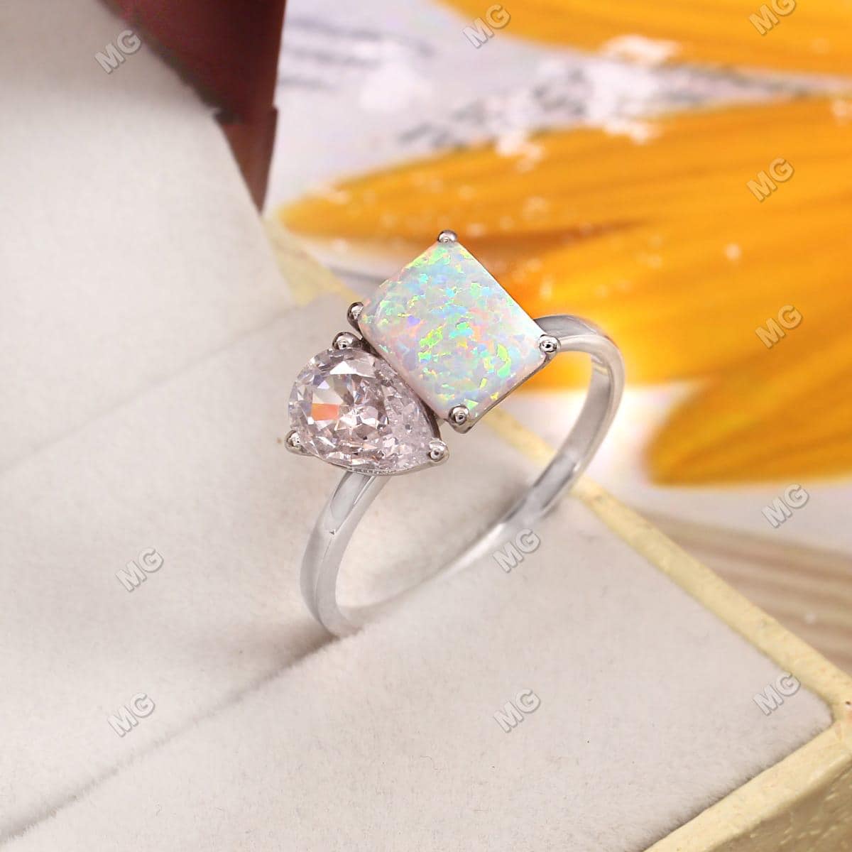 Opal Family Ring