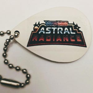 Sword & Shield Astral Radiance trading card game set/expansion label charm keychain for zipper collection binder-FREE SHIPPING-