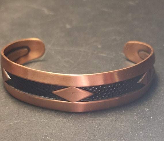 Vintage Solid Copper bracelet - image 1