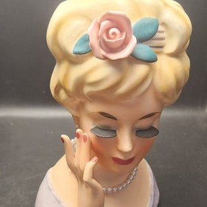 Vintage 1963 Inarco Japan Head Vase E-193/M