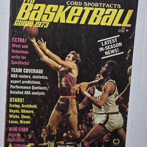 Pro Basketball Guide 1973 Cord Sportfacts NBA ABA guide