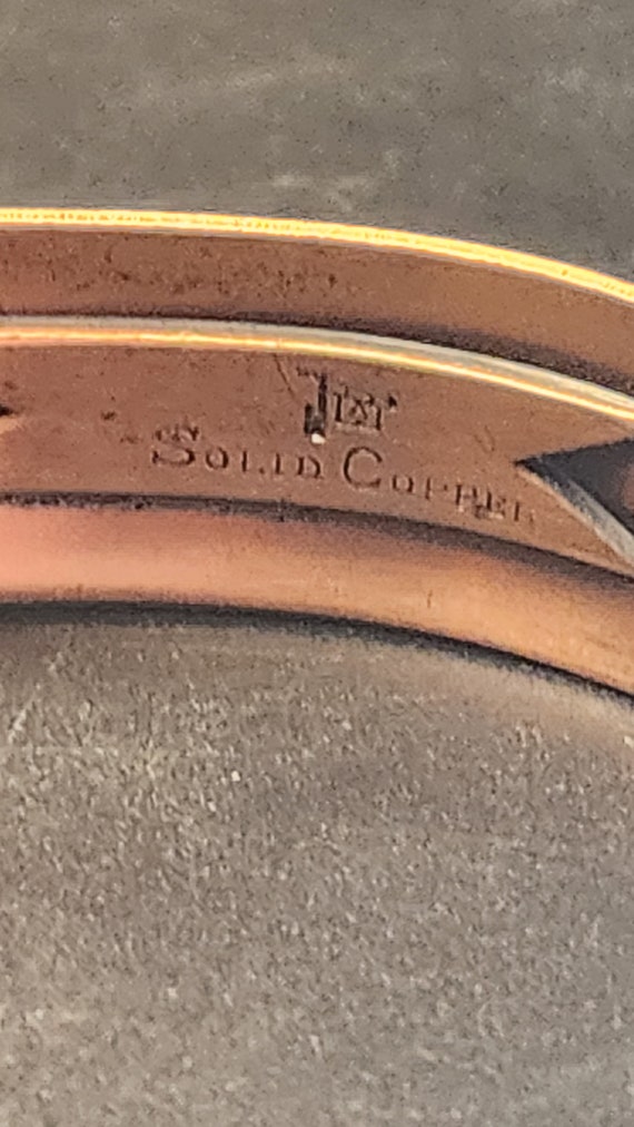 Vintage Solid Copper bracelet - image 4