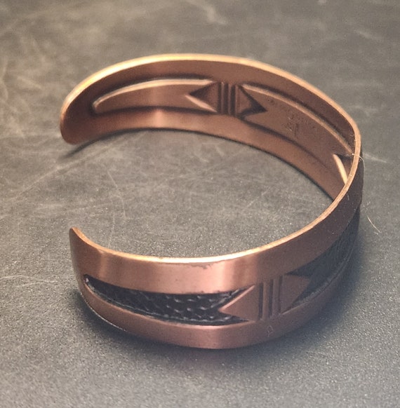 Vintage Solid Copper bracelet - image 2