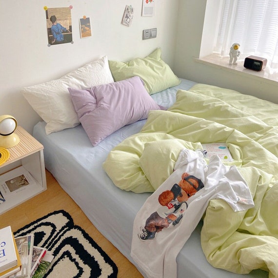 Pastel bed sheets deals
