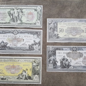 Souvenir und Spielgeld mit W/M Bank of handel Canada 1917 y. KOSTENLOSER VERSAND !