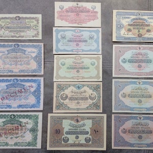 Souvenir und Spielgeld mit W/M Osmanisches Reich-Palästina 1882-1918 KOSTENLOSER VERSAND !!
