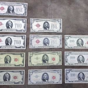 Souvenir und Spielgeld mit W/M USA. 1928-1966 Rechtliches Zahlungsmittel. KOSTENLOSER VERSAND !