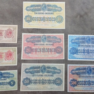 Souvenir und Spielgeld mit W/M Ostafrika 1920 J. Britische Regierung, Kronkolonie Englands.