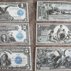 Souvenir und Spielgeld mit W/M USA.  Silber Dollar 1896-1899 VERSANDKOSTENFREI !