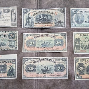 Souvenir und Spielgeld mit W/M Canada Bank of Nova Scotia 1852 - 1920 y. KOSTENFREIER VERSAND !!!
