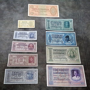 Souvenir e denaro da gioco con W/M 1941 - 1942 Ucraina sotto occupazione tedesca SPEDIZIONE GRATUITA!!!