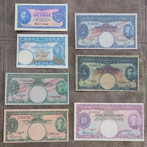 Souvenir und Spielgeld mit W/M Malaya British Administraion 1940 y. britische Kolonie.
