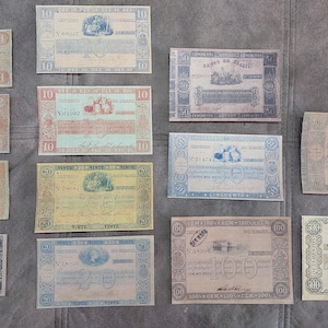 Souvenir und Spielgeld mit W/M Brasilien Geldscheinen 1837-1858 VERSANDKOSTENFREI