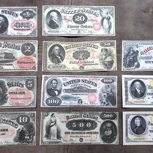 Souvenir und Spielgeld mit W/M USA. Gesetzliches Zahlungsmittel 1878 J.  KOSTENLOSER VERSAND !