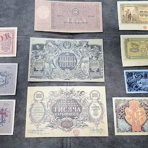 Souvenir e denaro da gioco con W/M 1918 - 1920 Ucraina SPEDIZIONE GRATUITA!!!