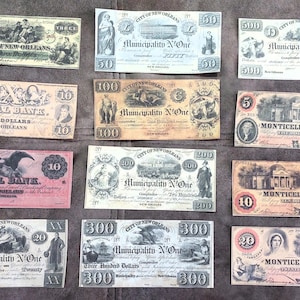 記念品や遊び用のお金。W/M 米国旧式通貨 1837-1868 年。送料無料。