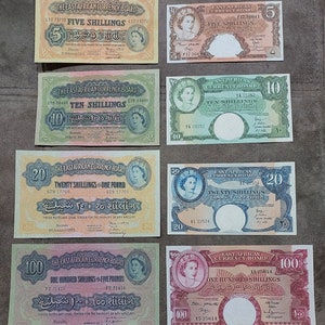 Souvenir und Spielgeld mit W/M Ostafrika 1953-1963 y. Britische Regierung, Kronkolonie Englands.