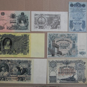 Souvenir e denaro da gioco con W/M Russia. Guerra civile 1918-1924. SPEDIZIONE GRATUITA!