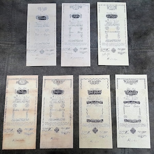 Souvenir und Spielgeld mit W/M Austria Geldscheinen 1796 Jahr. KOSTENFREIER VERSAND !!!