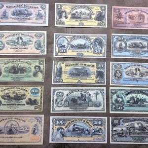 Souvenir e denaro da gioco con W/M Stati Uniti. HAWAII 1879-1895. SPEDIZIONE GRATUITA!