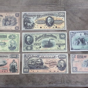 Souvenir und Spielgeld mit W/M Canada Bank of Hamilton 1887 - 1904 y. KOSTENFREIER VERSAND !!!