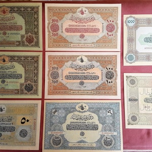 Souvenir e denaro da gioco con monete e medaglie dell'Impero Ottomano-Palestina 1916-1918 (B) SPEDIZIONE GRATUITA!