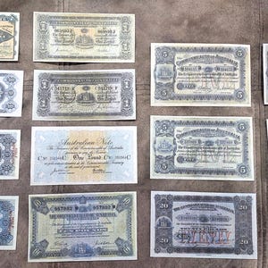 Souvenir und Spielgeld mit W/M Commonwealth of Australia 1913-1918 y. Kostenloser Versand !!!